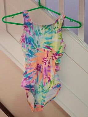 NWOT Tropical Multicolor One-Piece Swimsuit